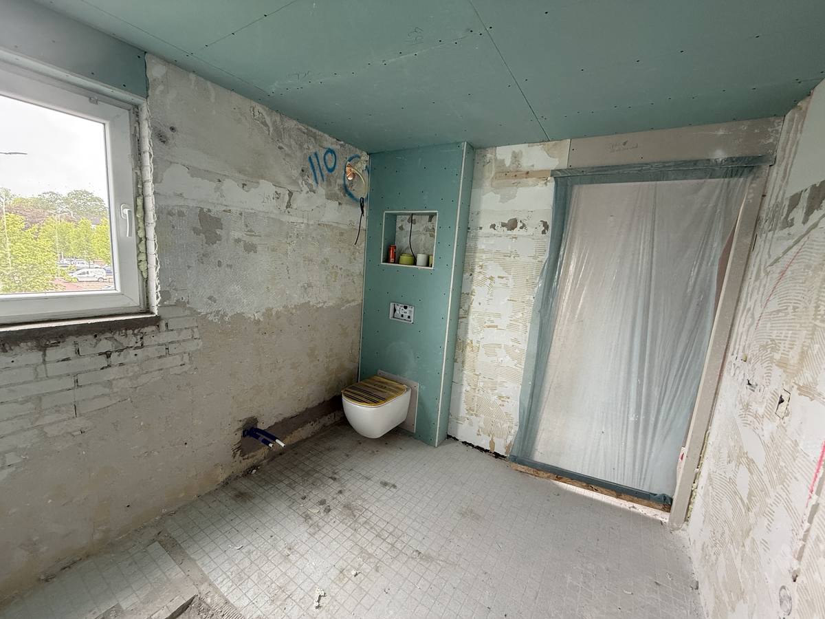 WC tijdens renovatie